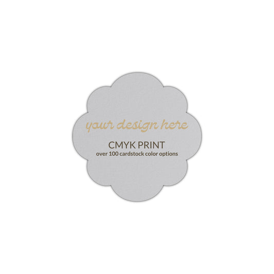 Shape S103 Diecut Card | CMYK Print | 2" x 2"