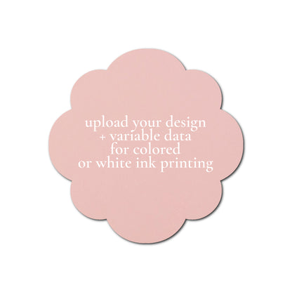 Individually Personalized Wedding Prints on Diecut Cardstock - Shape S103