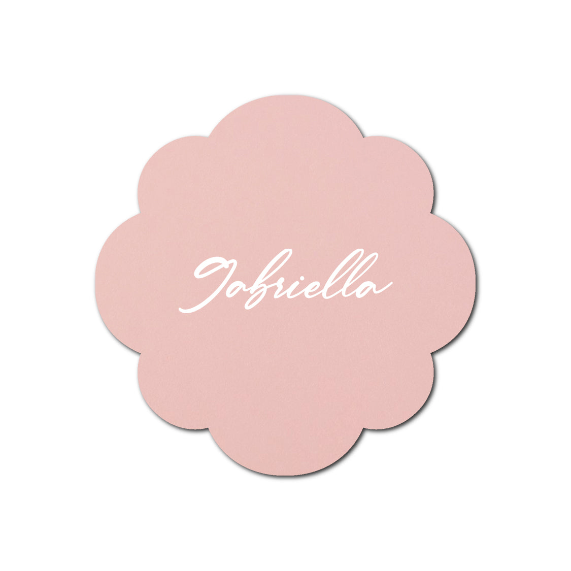 Individually Personalized Wedding Prints on Diecut Cardstock - Shape S103