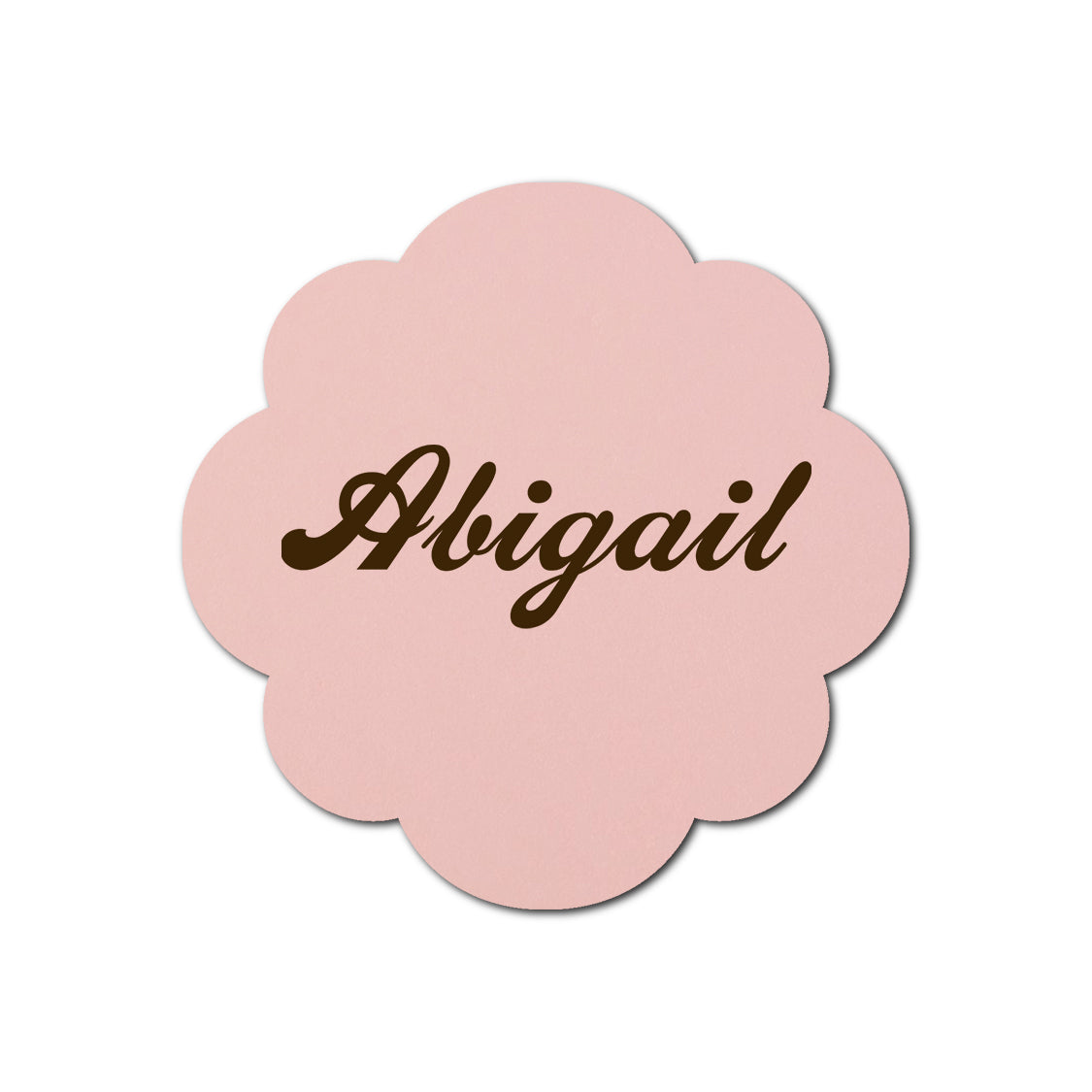Individually Personalized Wedding Prints on Diecut Cardstock - Shape S103