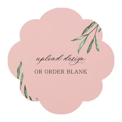 Custom Wedding Prints on Diecut Shaped Cardstock | Shape S103