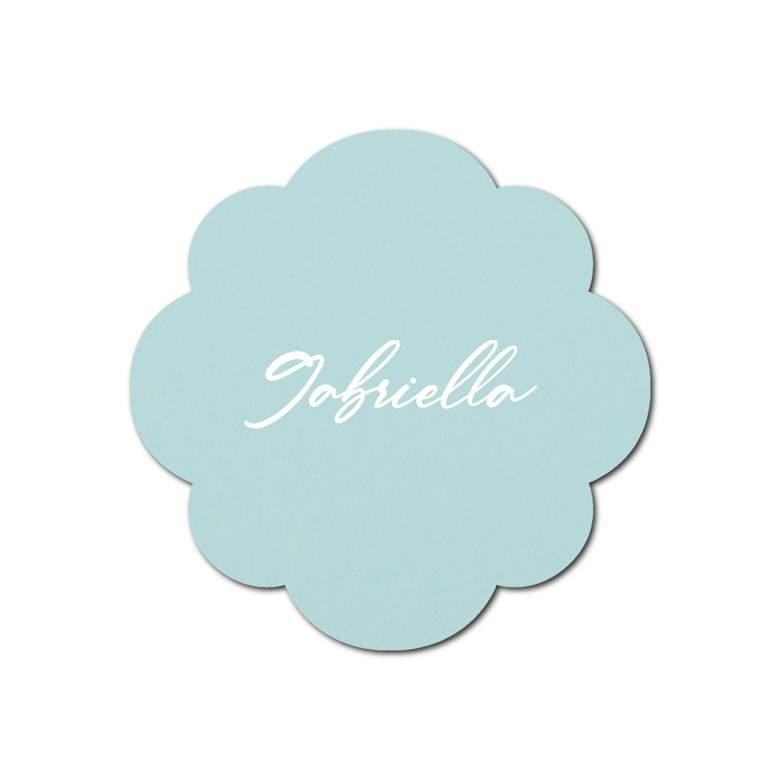 Individually Personalized Wedding Prints on Diecut Cardstock - Shape S103
