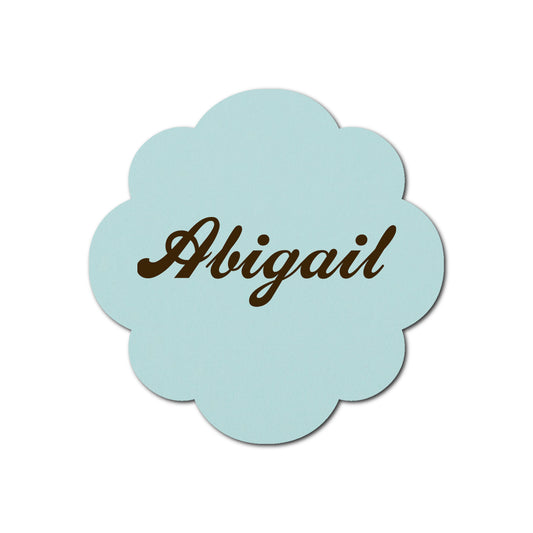 Individually Personalized Wedding Prints on Diecut Cardstock - Shape S103