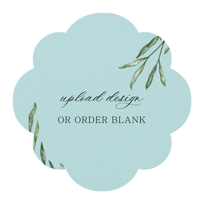 Custom Wedding Prints on Diecut Shaped Cardstock | Shape S103
