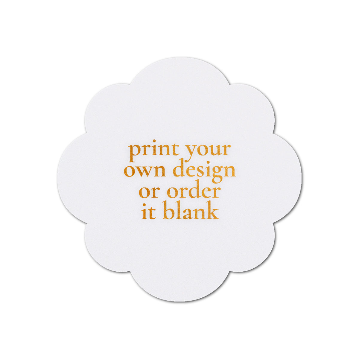Custom Wedding Prints on Diecut Shaped Cardstock | Shape S103