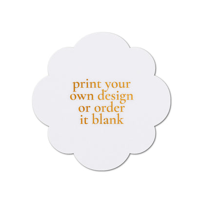Custom Wedding Prints on Diecut Shaped Cardstock | Shape S103