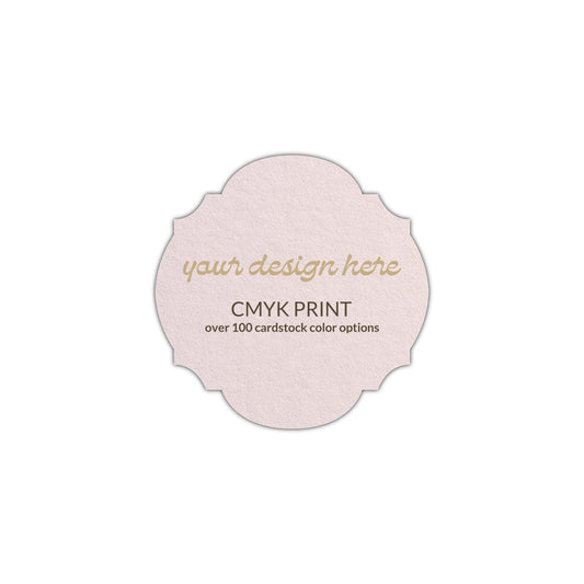Shape S104 Diecut Card | CMYK Print | 3.5" x 3.5"