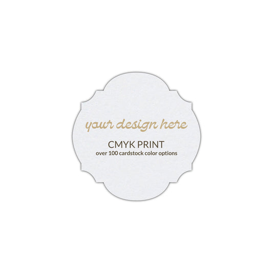 Shape S104 Diecut Card | CMYK Print | 2.75" x 2.75"