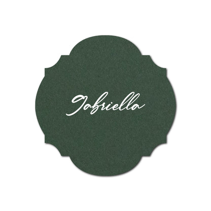 Individually Personalized Wedding Prints on Diecut Cardstock - Shape S104