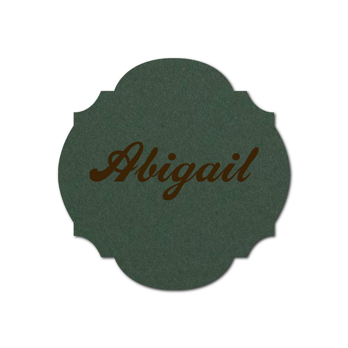 Individually Personalized Wedding Prints on Diecut Cardstock - Shape S104