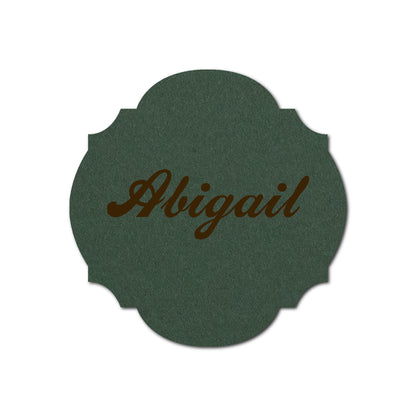 Individually Personalized Wedding Prints on Diecut Cardstock - Shape S104