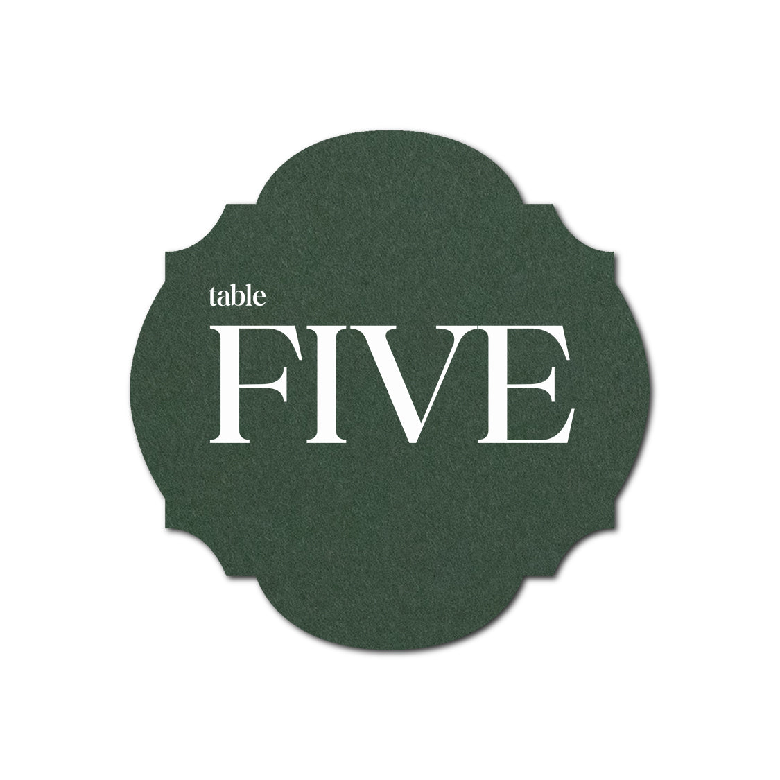 Individually Personalized Wedding Prints on Diecut Cardstock - Shape S104
