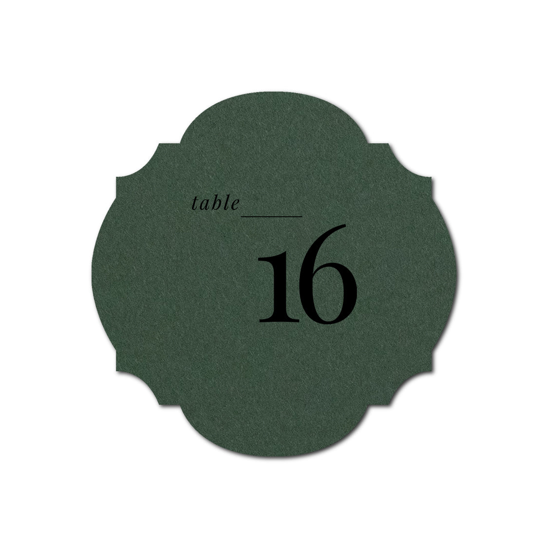 Individually Personalized Wedding Prints on Diecut Cardstock - Shape S104