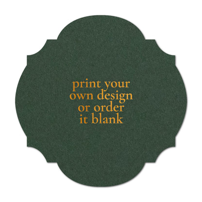 Custom Wedding Prints on Diecut Shaped Cardstock | Shape S104