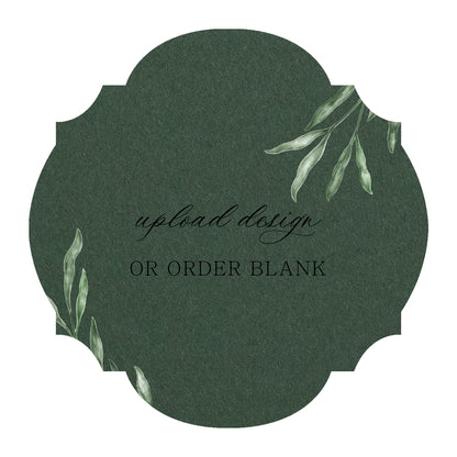 Custom Wedding Prints on Diecut Shaped Cardstock | Shape S104