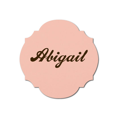 Individually Personalized Wedding Prints on Diecut Cardstock - Shape S104