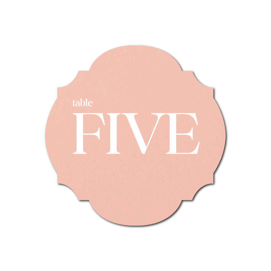 Individually Personalized Wedding Prints on Diecut Cardstock - Shape S104