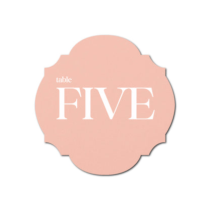 Individually Personalized Wedding Prints on Diecut Cardstock - Shape S104