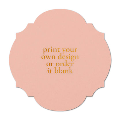 Custom Wedding Prints on Diecut Shaped Cardstock | Shape S104