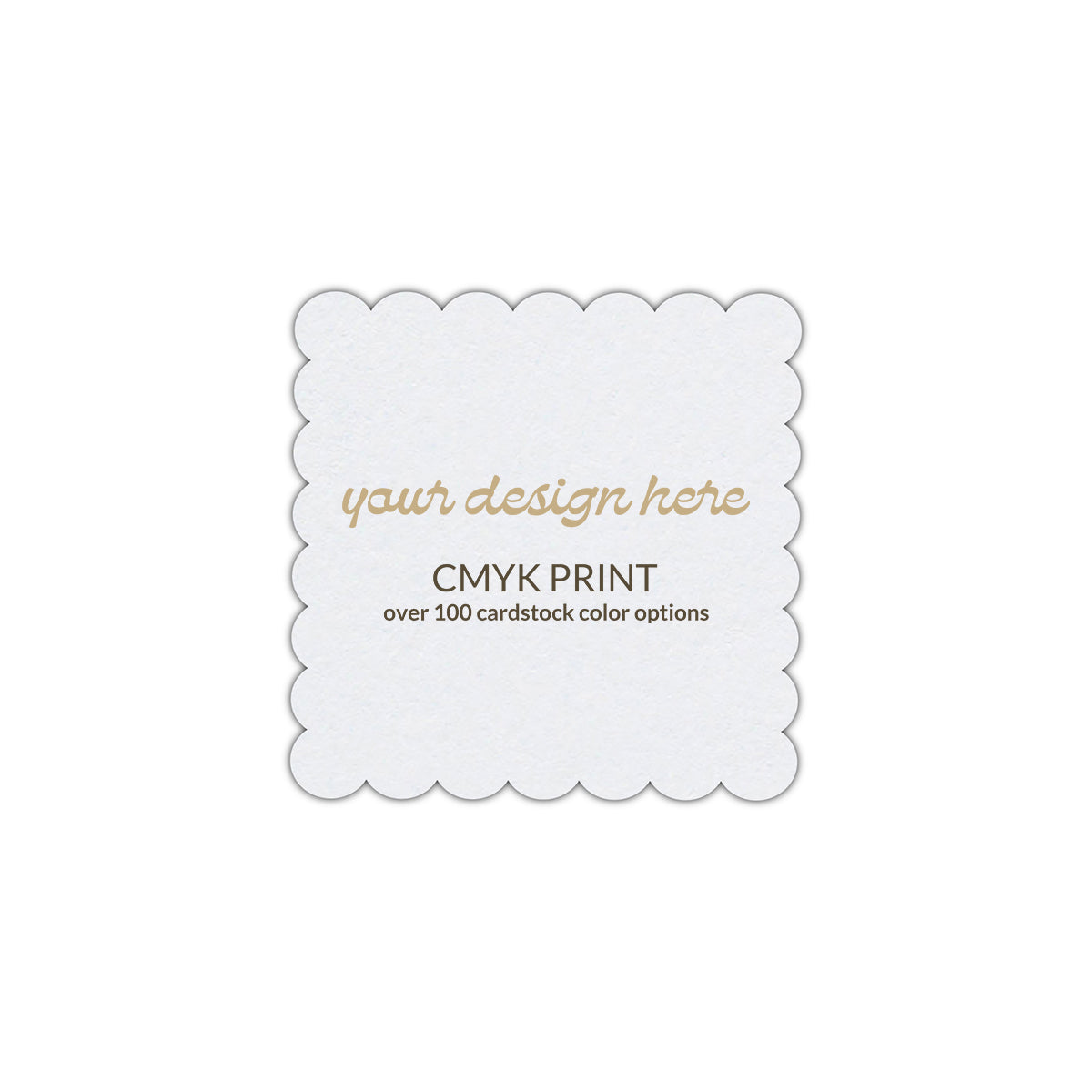 Shape S105 Diecut Card | CMYK Print | 6.5" x 6.5"