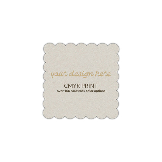 Shape S105 Diecut Card | CMYK Print | 2.5" x 2.5"