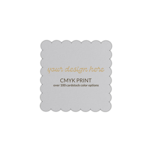 Shape S105 Diecut Card | CMYK Print | 2" x 2"