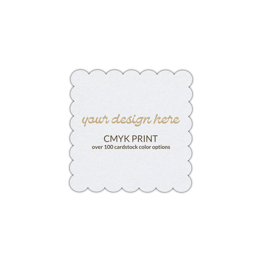 Shape S105 Diecut Card | CMYK Print | 2.75" x 2.75"