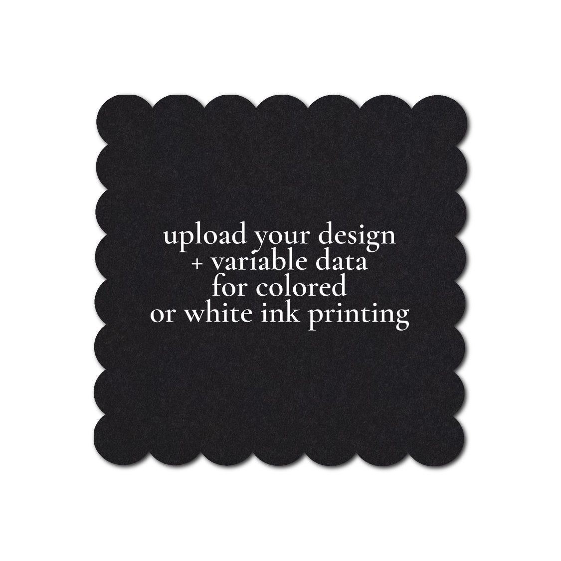 Individually Personalized Wedding Prints on Diecut Cardstock - Shape S105