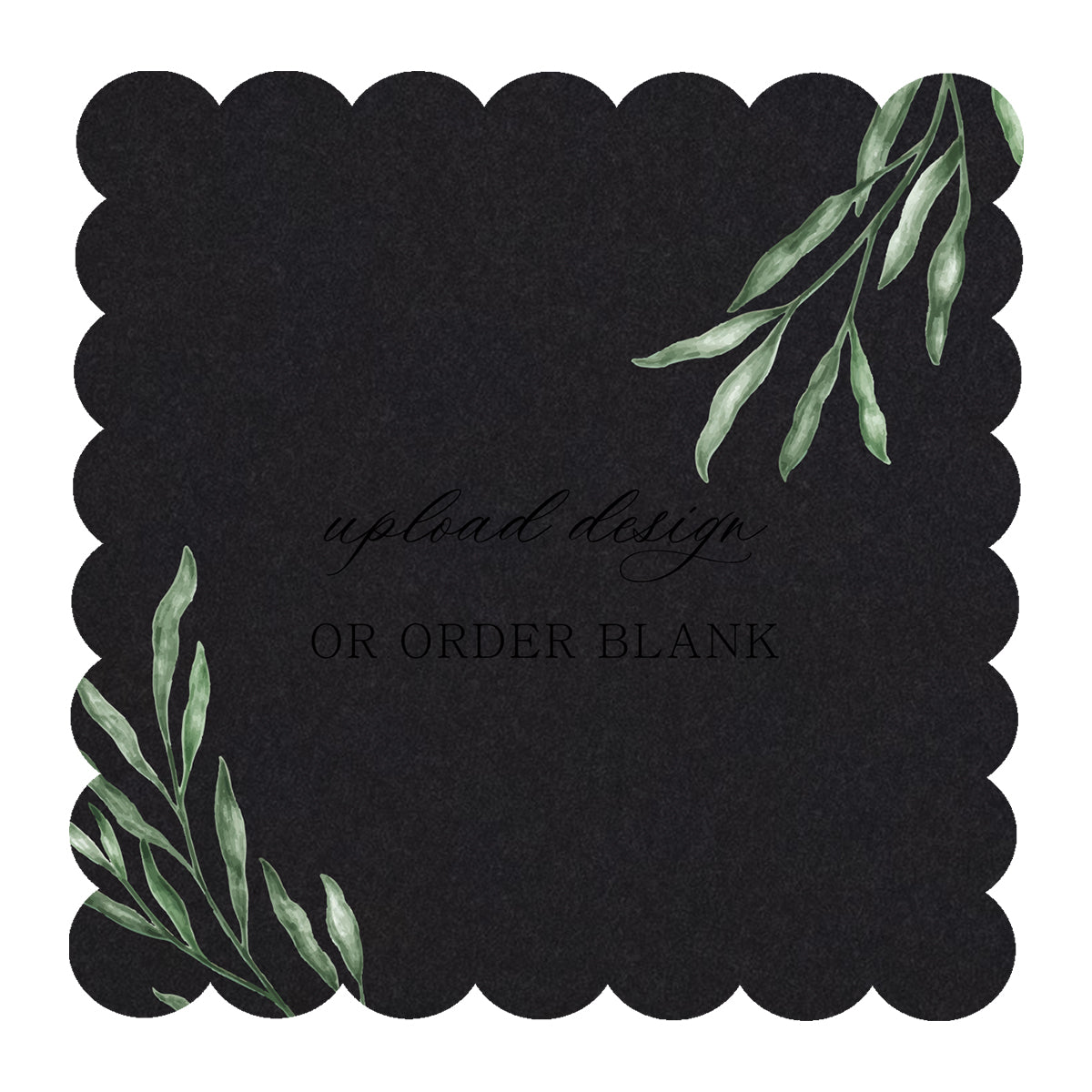 Custom Wedding Prints on Diecut Shaped Cardstock | Shape S105