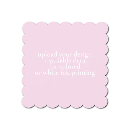 Individually Personalized Wedding Prints on Diecut Cardstock - Shape S105