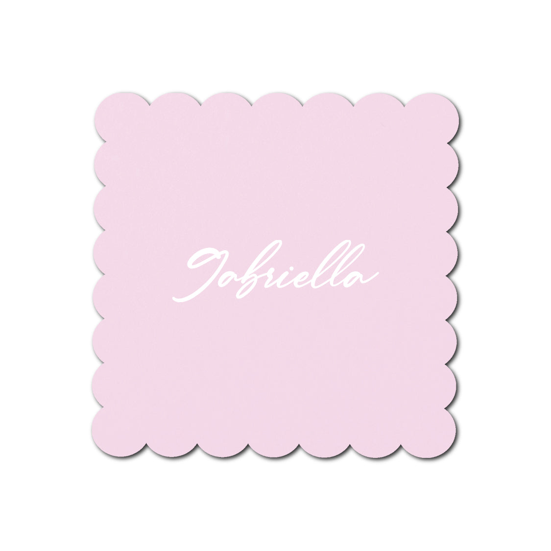 Individually Personalized Wedding Prints on Diecut Cardstock - Shape S105