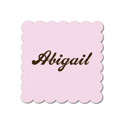 Individually Personalized Wedding Prints on Diecut Cardstock - Shape S105