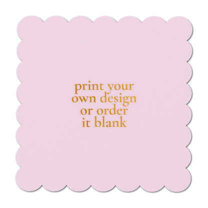 Custom Wedding Prints on Diecut Shaped Cardstock | Shape S105