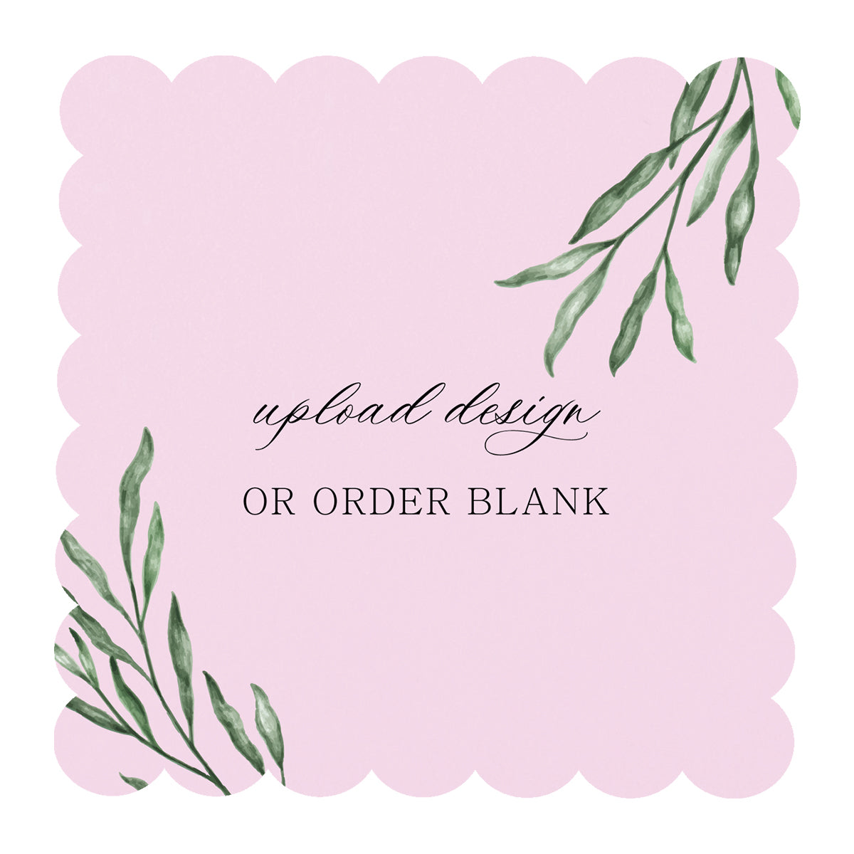 Custom Wedding Prints on Diecut Shaped Cardstock | Shape S105
