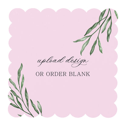 Custom Wedding Prints on Diecut Shaped Cardstock | Shape S105