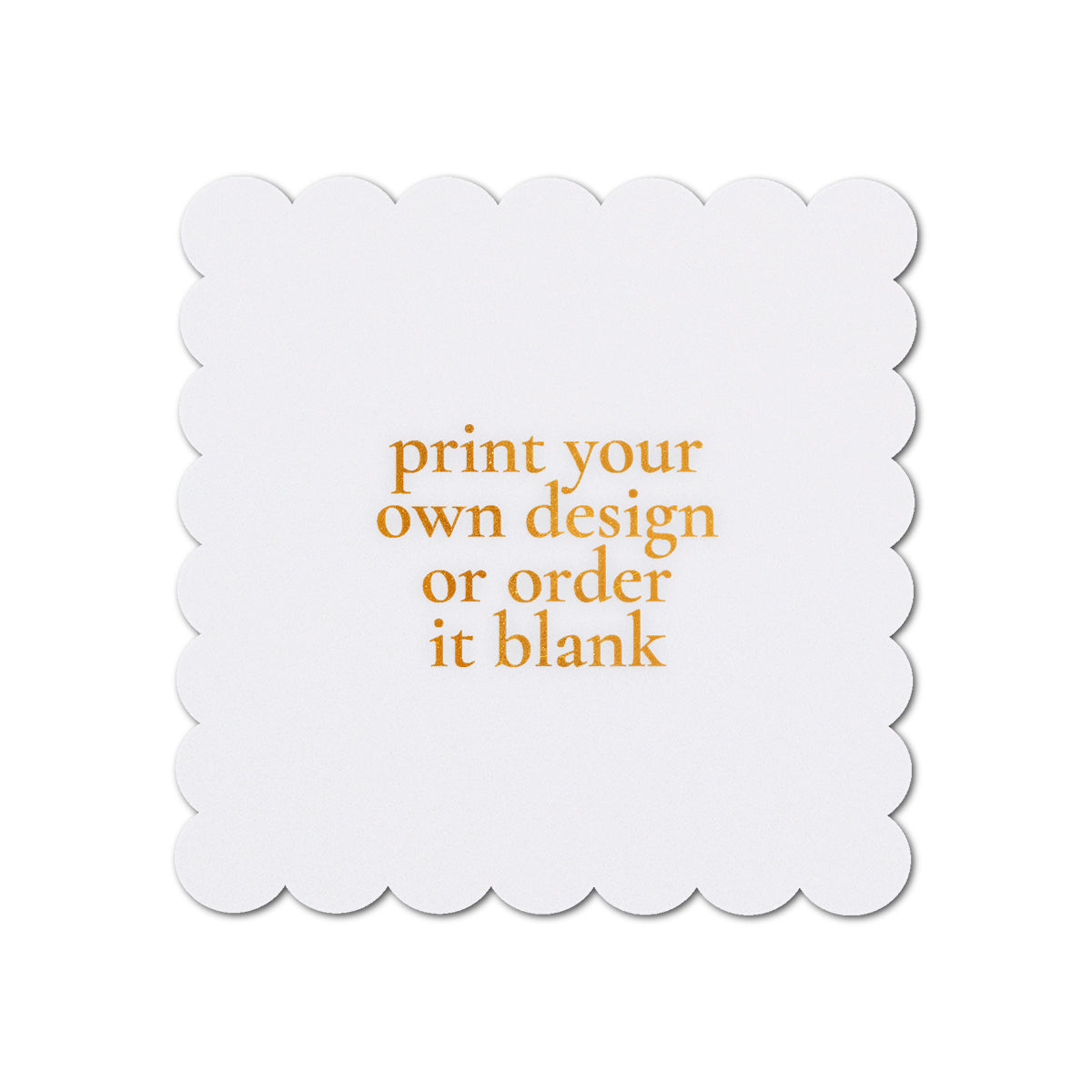 Custom Wedding Prints on Diecut Shaped Cardstock | Shape S105
