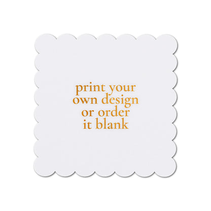Custom Wedding Prints on Diecut Shaped Cardstock | Shape S105