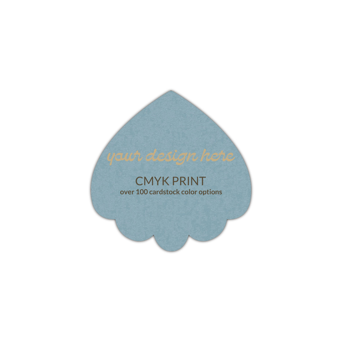 Shape S106 Diecut Card | CMYK Print | 8" x 8"