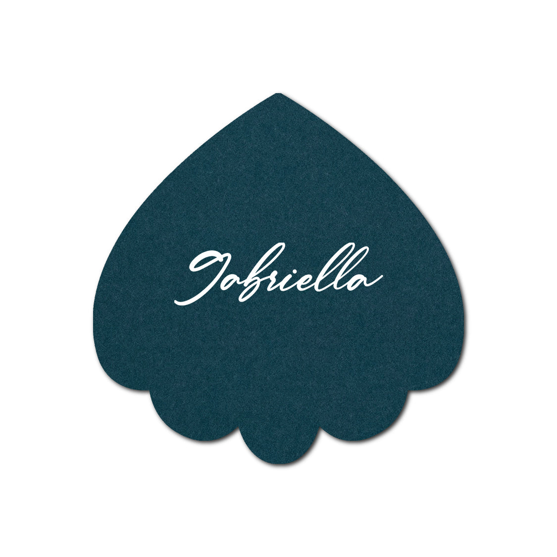 Individually Personalized Wedding Prints on Diecut Cardstock - Shape S106