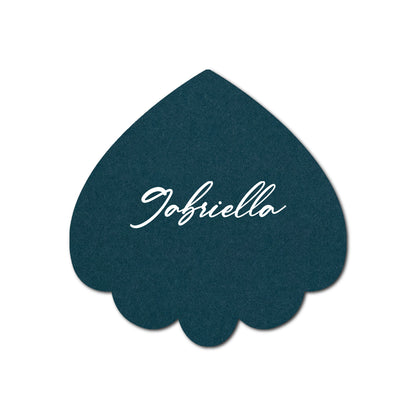 Individually Personalized Wedding Prints on Diecut Cardstock - Shape S106