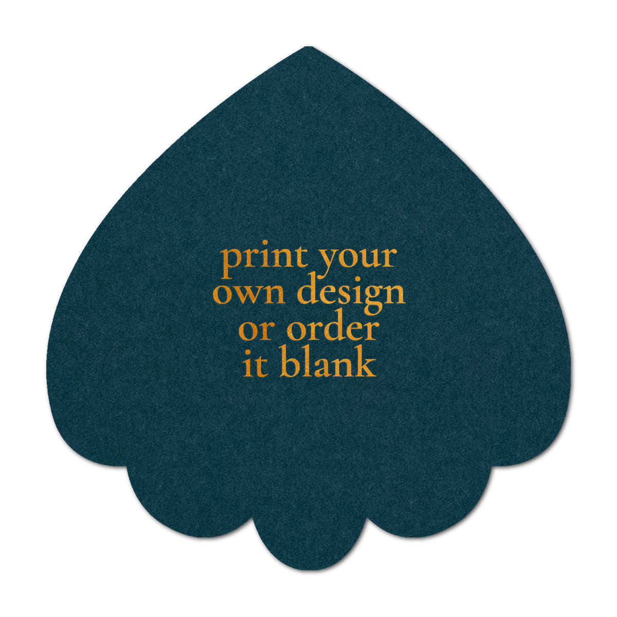 Custom Wedding Prints on Diecut Shaped Cardstock | Shape S106