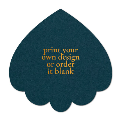 Custom Wedding Prints on Diecut Shaped Cardstock | Shape S106