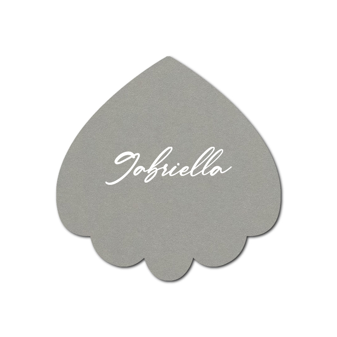 Individually Personalized Wedding Prints on Diecut Cardstock - Shape S106