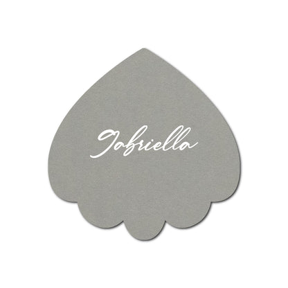 Individually Personalized Wedding Prints on Diecut Cardstock - Shape S106