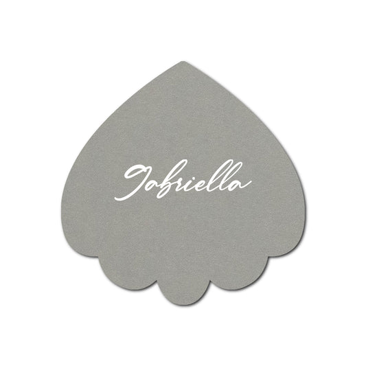 Individually Personalized Wedding Prints on Diecut Cardstock - Shape S106