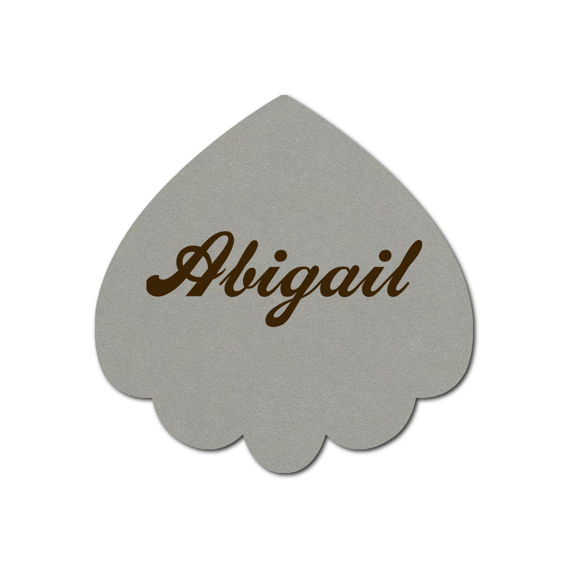 Individually Personalized Wedding Prints on Diecut Cardstock - Shape S106