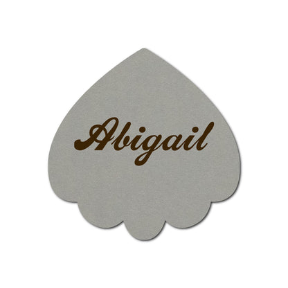 Individually Personalized Wedding Prints on Diecut Cardstock - Shape S106