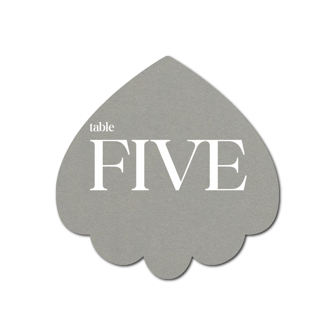 Individually Personalized Wedding Prints on Diecut Cardstock - Shape S106