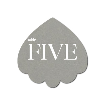Individually Personalized Wedding Prints on Diecut Cardstock - Shape S106