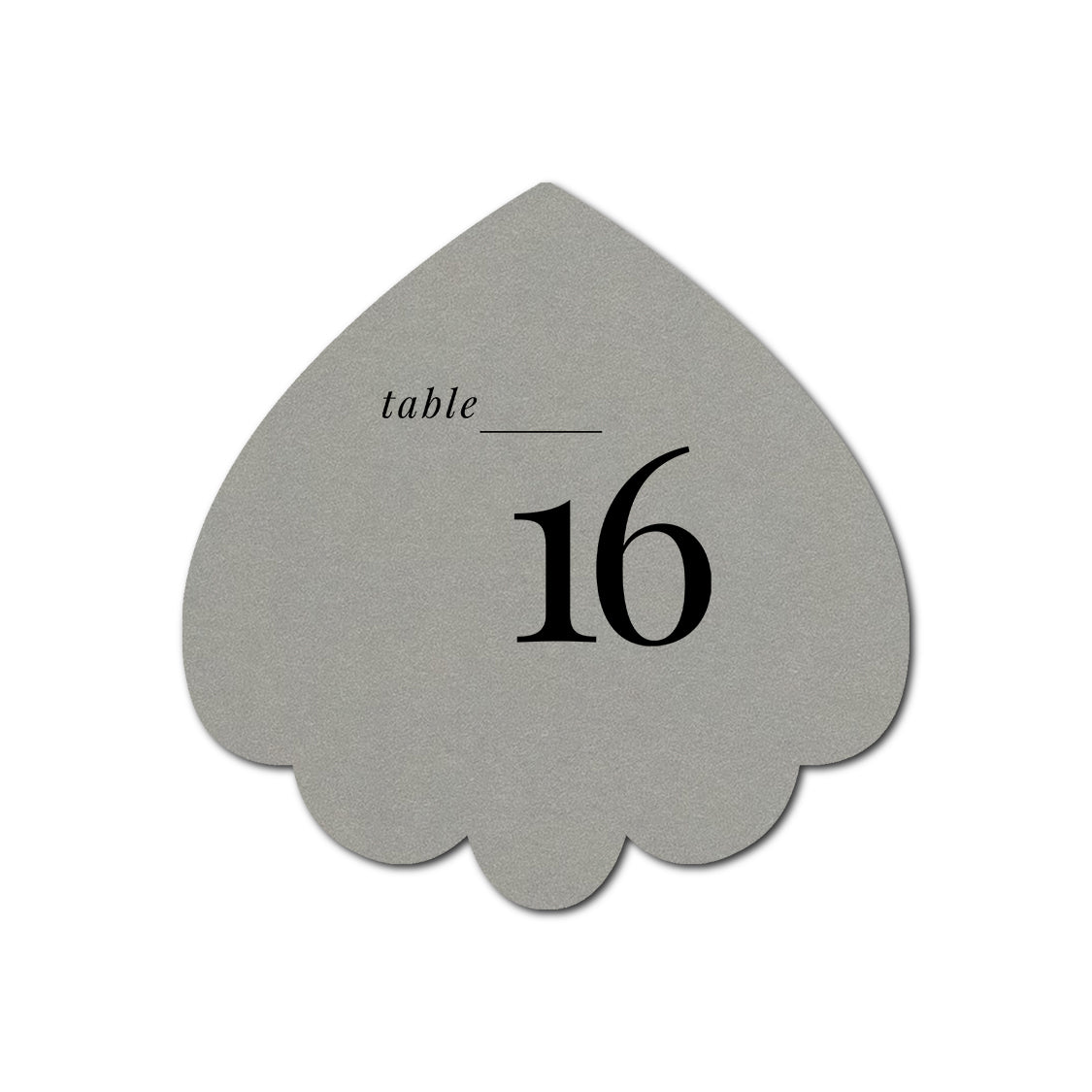 Individually Personalized Wedding Prints on Diecut Cardstock - Shape S106
